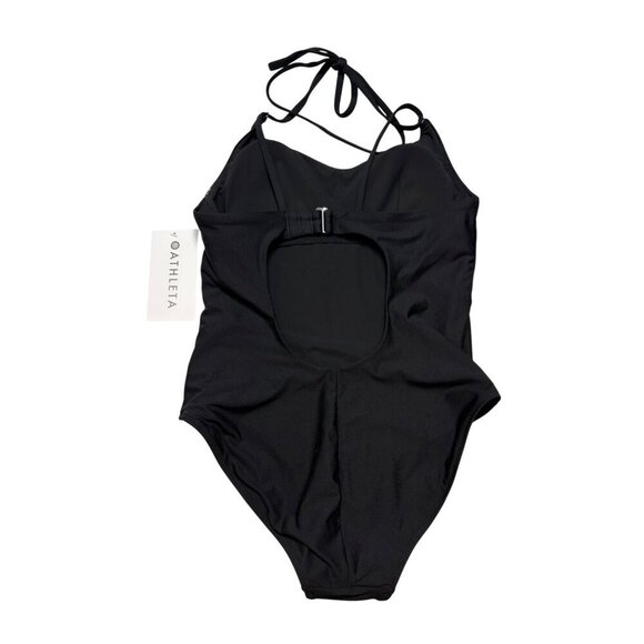 NWT Athleta Black Keyhole One Piece Swimsuit-sz XS Petite - Picture 4 of 9